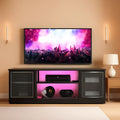 57 Inch Entertainment Center With RGB LED Illumination