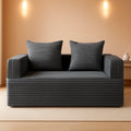 Gray Four In One Convertible Compact Sofa Bed Pillow