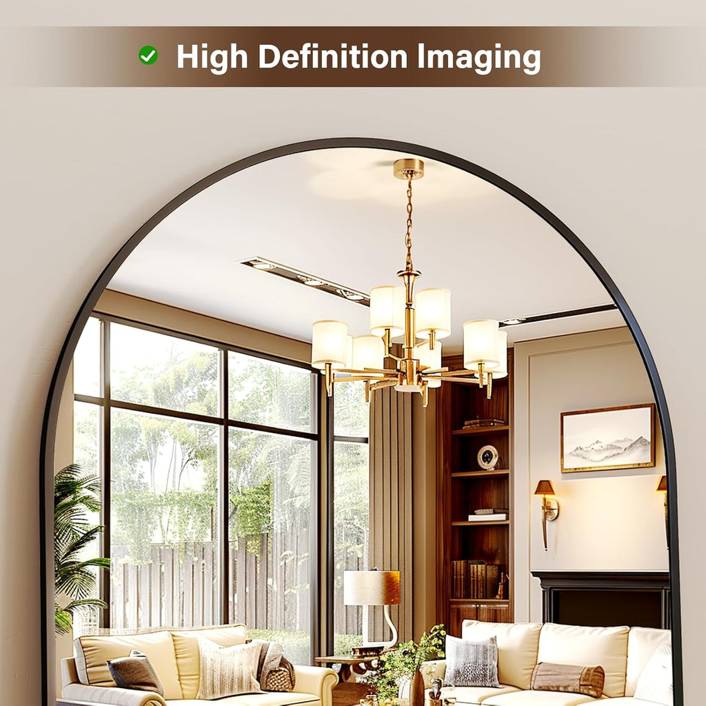 56 Inch Arched Full Length Mirror Explosion proof Glass