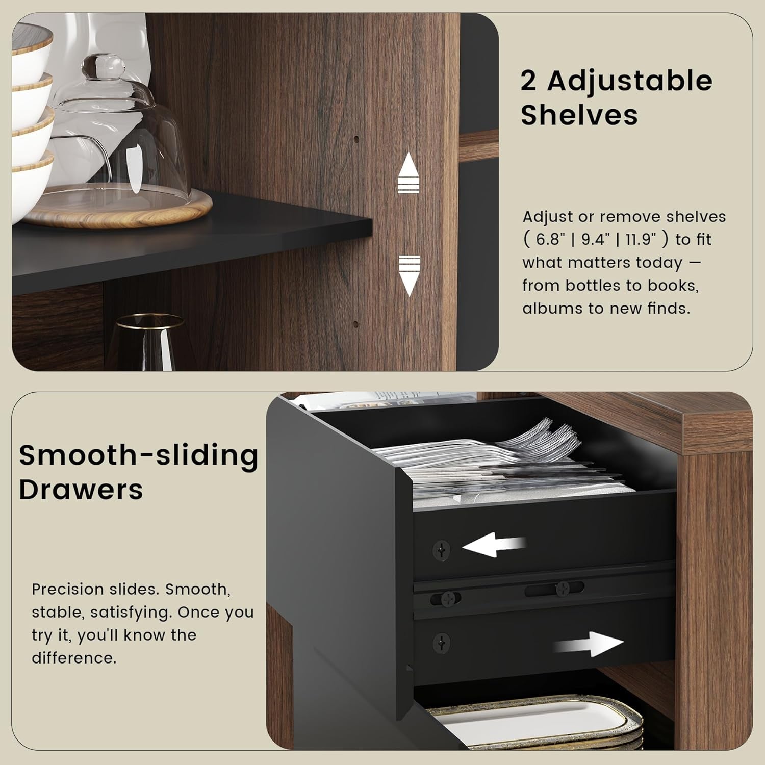 60Inch Filing Cabinet With Adjustable Shelf Storage