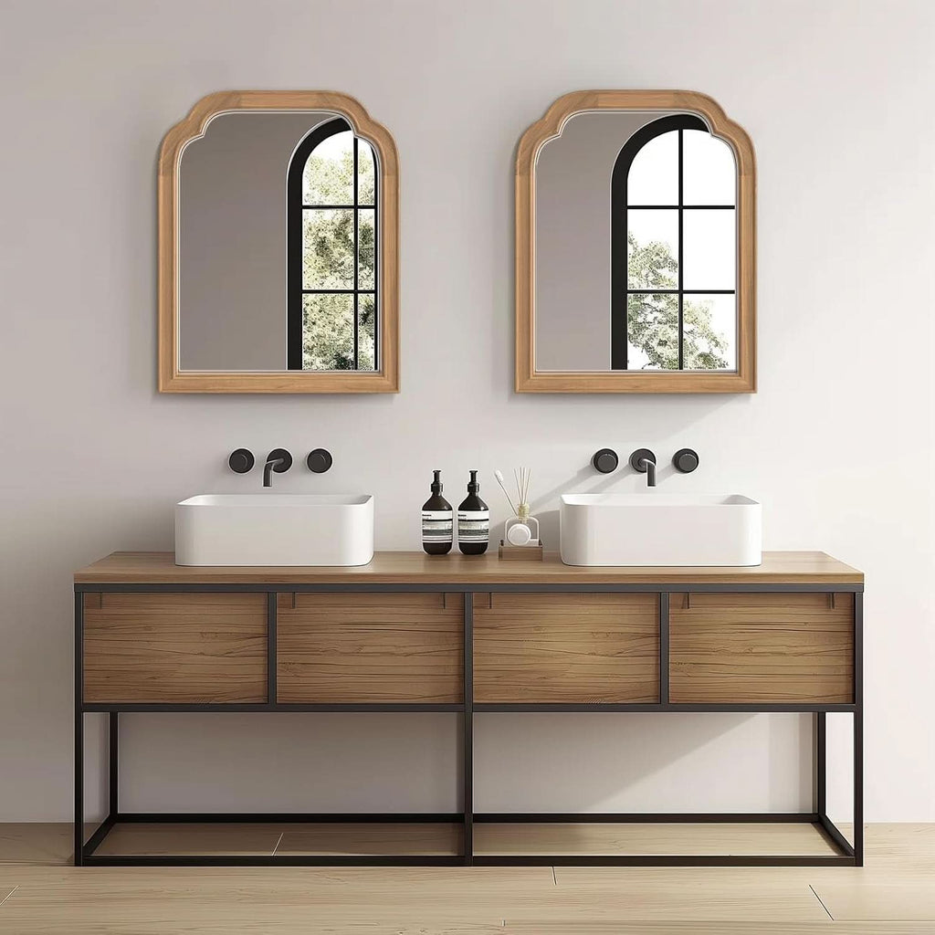 Premium Hardwood Bathroom Mirror Sixteen By Twenty Inches