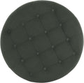 Handcrafted Loden Green Velvet Storage Ottoman 28In