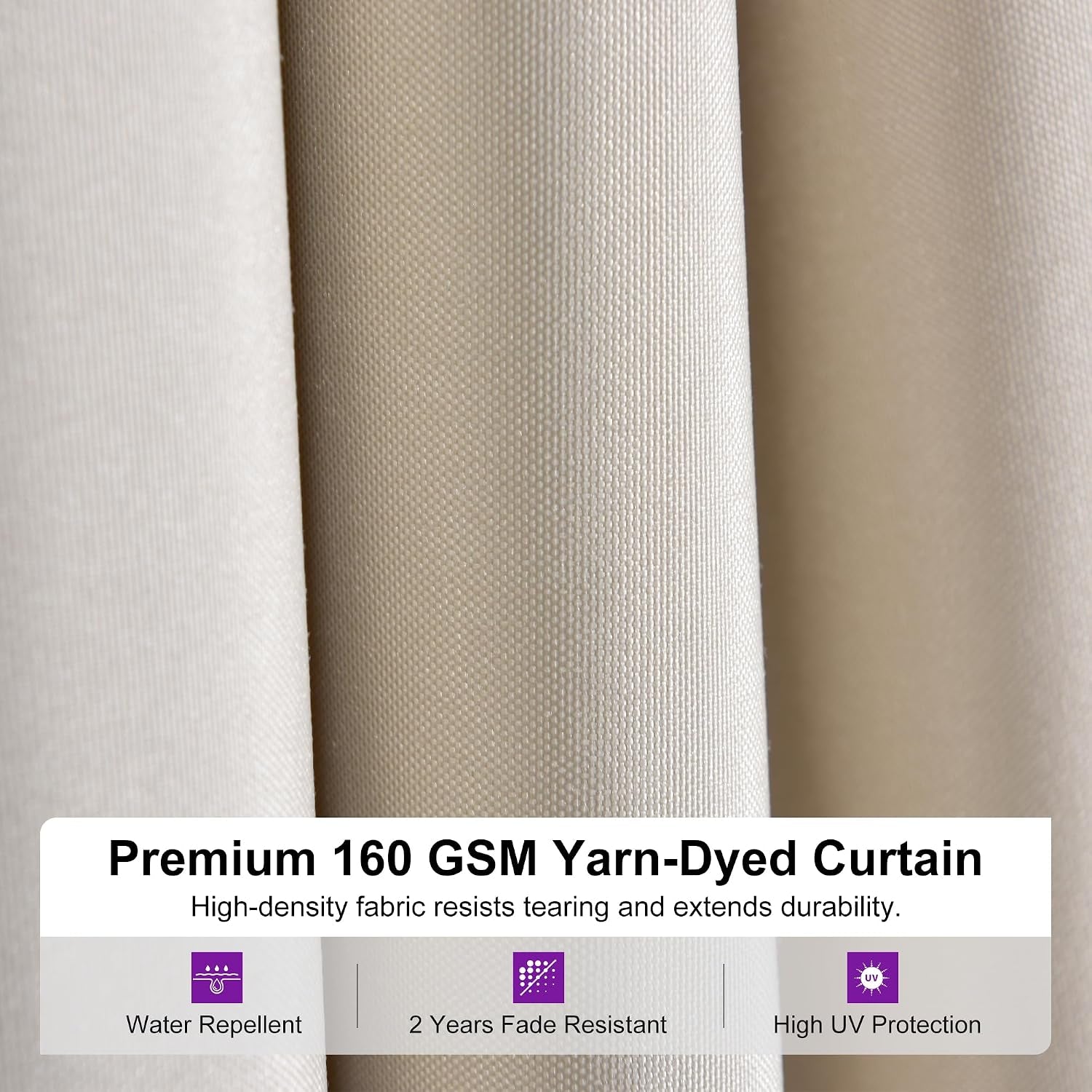 8x12 Foot Champagne Aluminum Gazebo Featuring Curtains