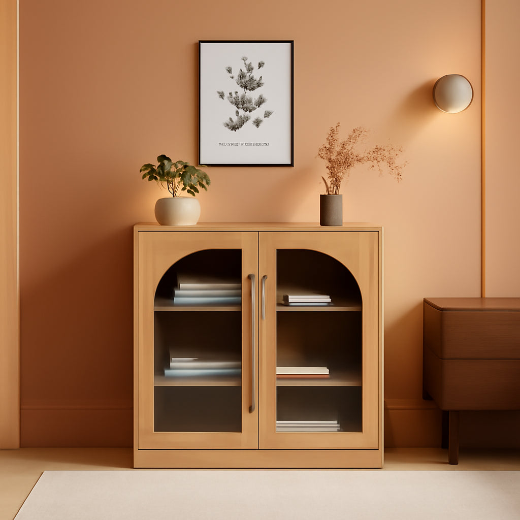 Camel 32 Freestanding Kitchen Cabinet Adjustable Shelves