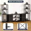 LED TV Stand 60 Inch Wide Display With USB Charging Contem porary