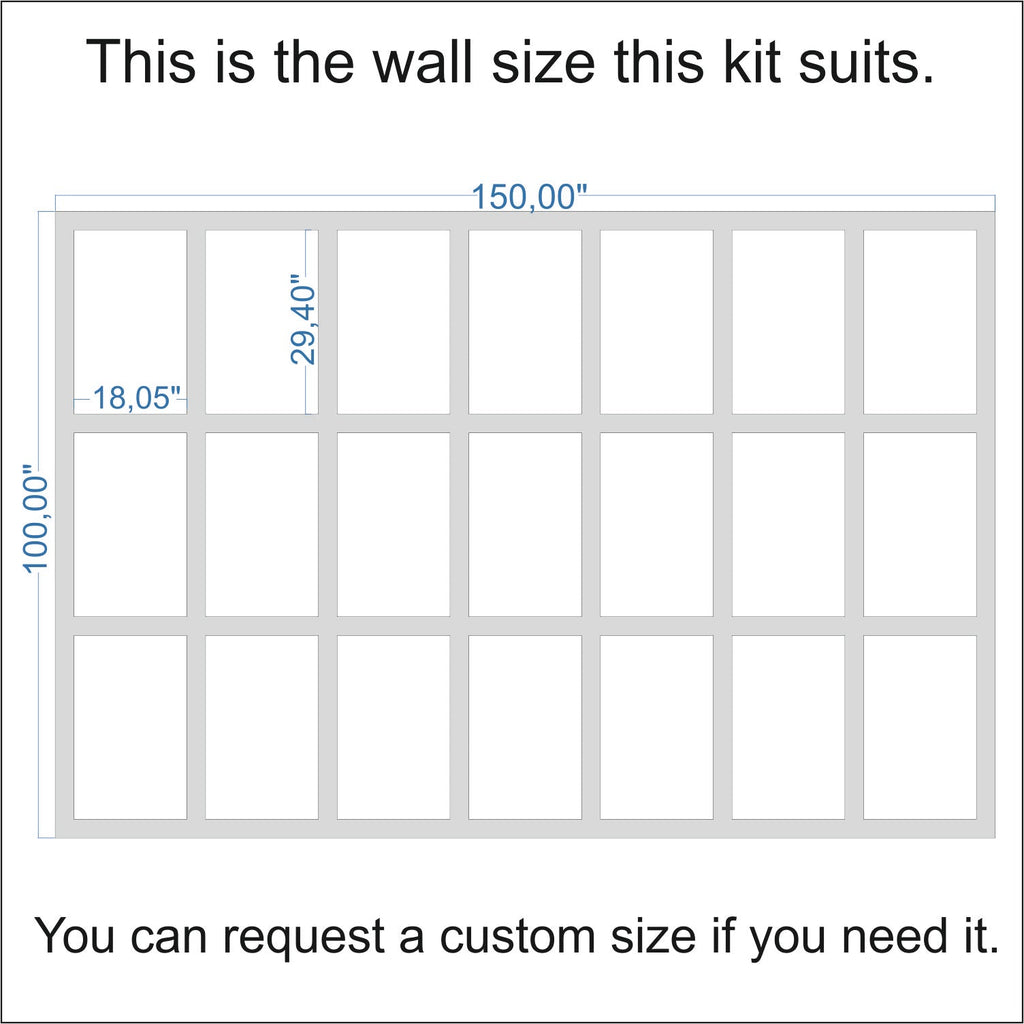 Pre-Cut Wall Design: Ready to Assemble Board & Batten MDF | Effortless Installation W:75mm x T:8mm
