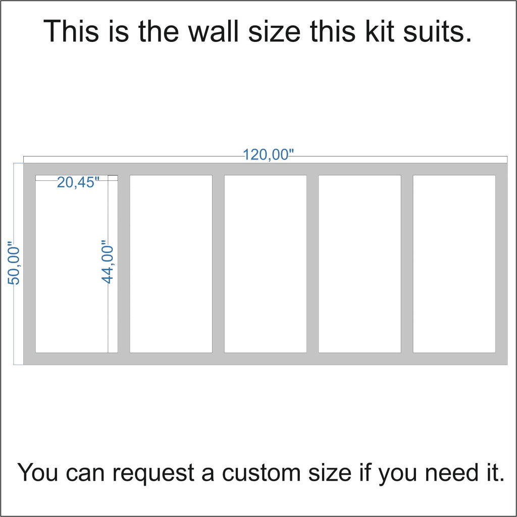 Pre-Cut Shaker MDF Panels – Ready to Assemble and Durable | Effortless Installation W:75mm x T:8mm