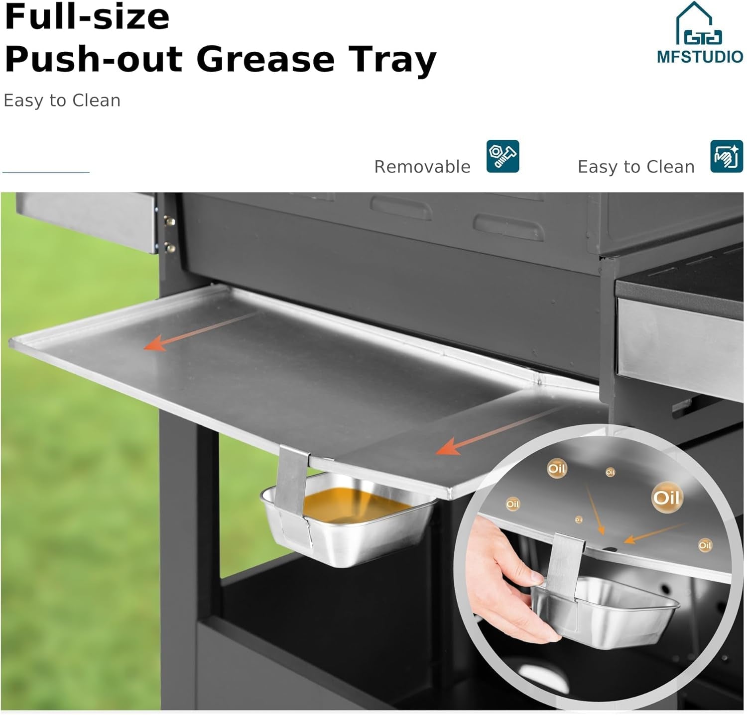 Propane 4-Burner Grill And Griddle Porcelain-Enamel Cast-Iron