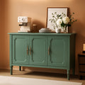 Forest Green Buffet Sideboard With Adjustable Shelves