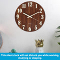 12'' Luminous Wall Clock Suitable for Home Bedroom Living Room