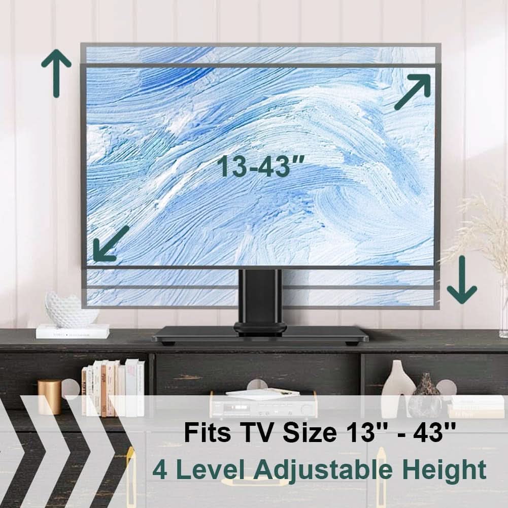 Universal Height Adjustable Swivel TV Stand 13 To 43 Inches