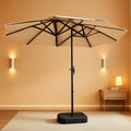 13 Ft Patio Umbrella Weather Resistant BaseIncluded Tan