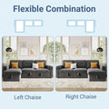 84 Inch Sleeper Sofa Bed Dark Grey Velvet With LED Storage