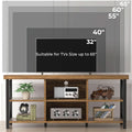 Walnut Finish Entertainment Center 55 Inch TV Stand