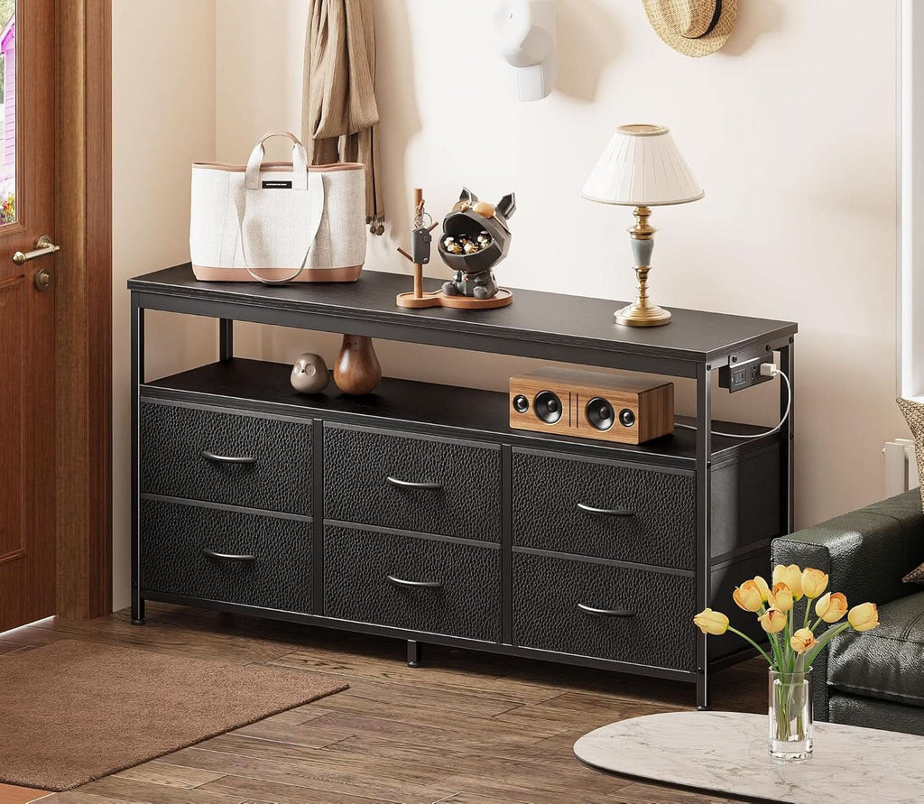 LED Premium TV Stand Dresser With Multicolor Lights 47 Inch