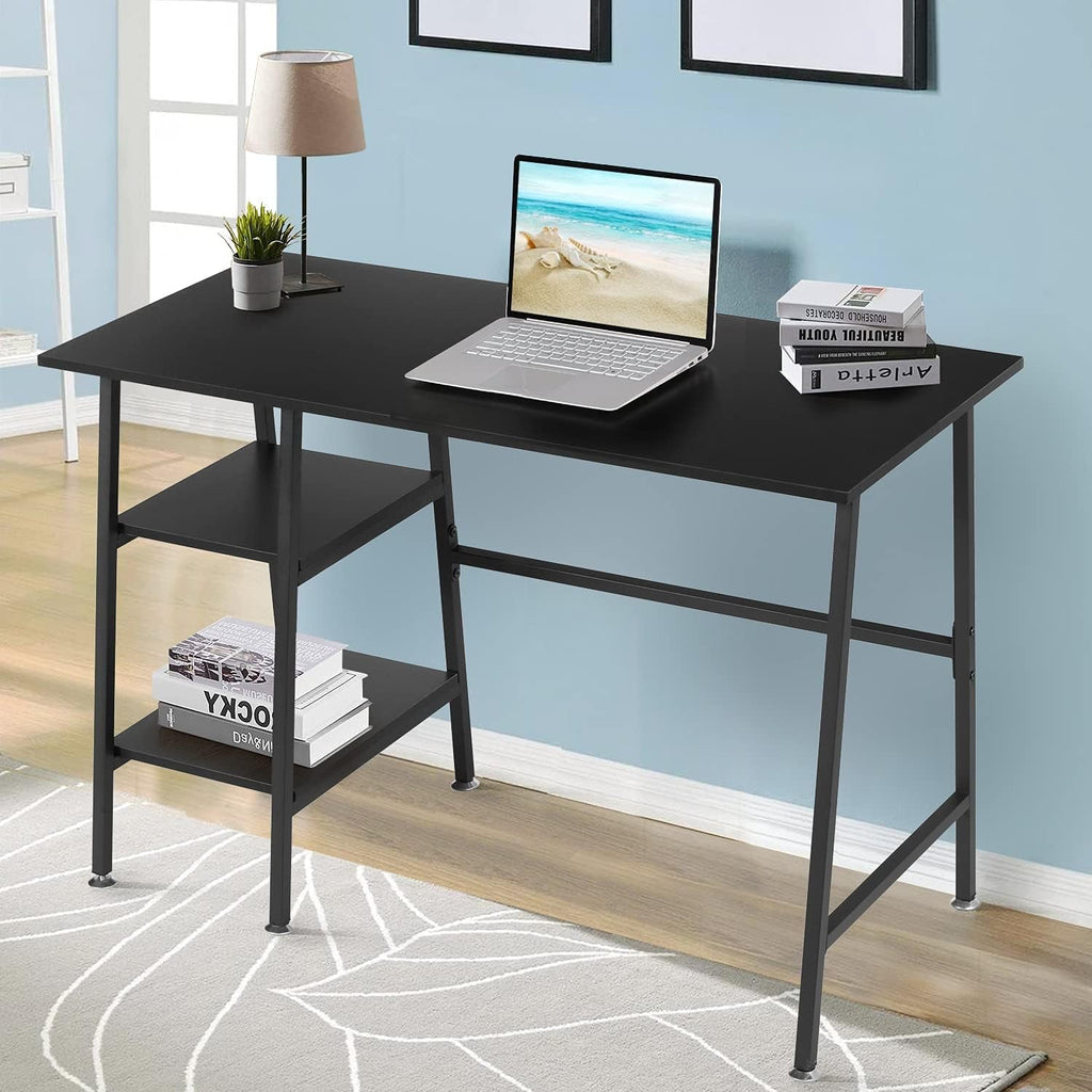 FortyThreeInch Industrial Versatile Desk With Shelves
