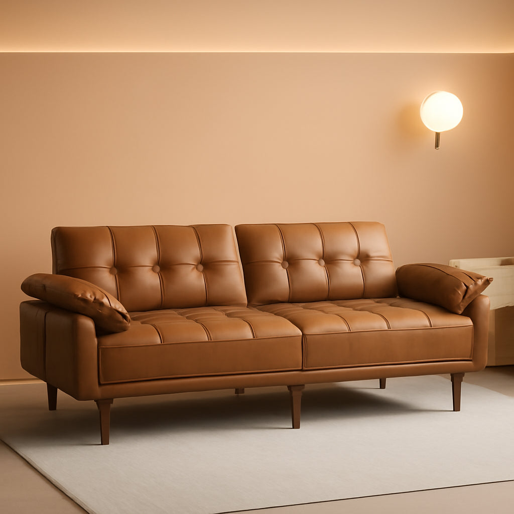 Eighty FiveInch Ultra Convertible Armrests Futon Sofa Bed
