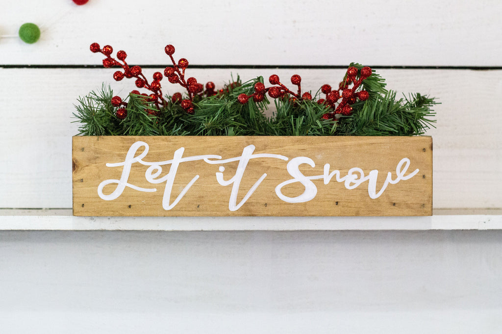 Let It Snow Holiday Centerpiece
