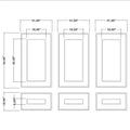 Accent Wall Molding Kit - Ready to Assemble, 3 Upper and 3 Bottom Nested Frames | Pre-Cut & Primed