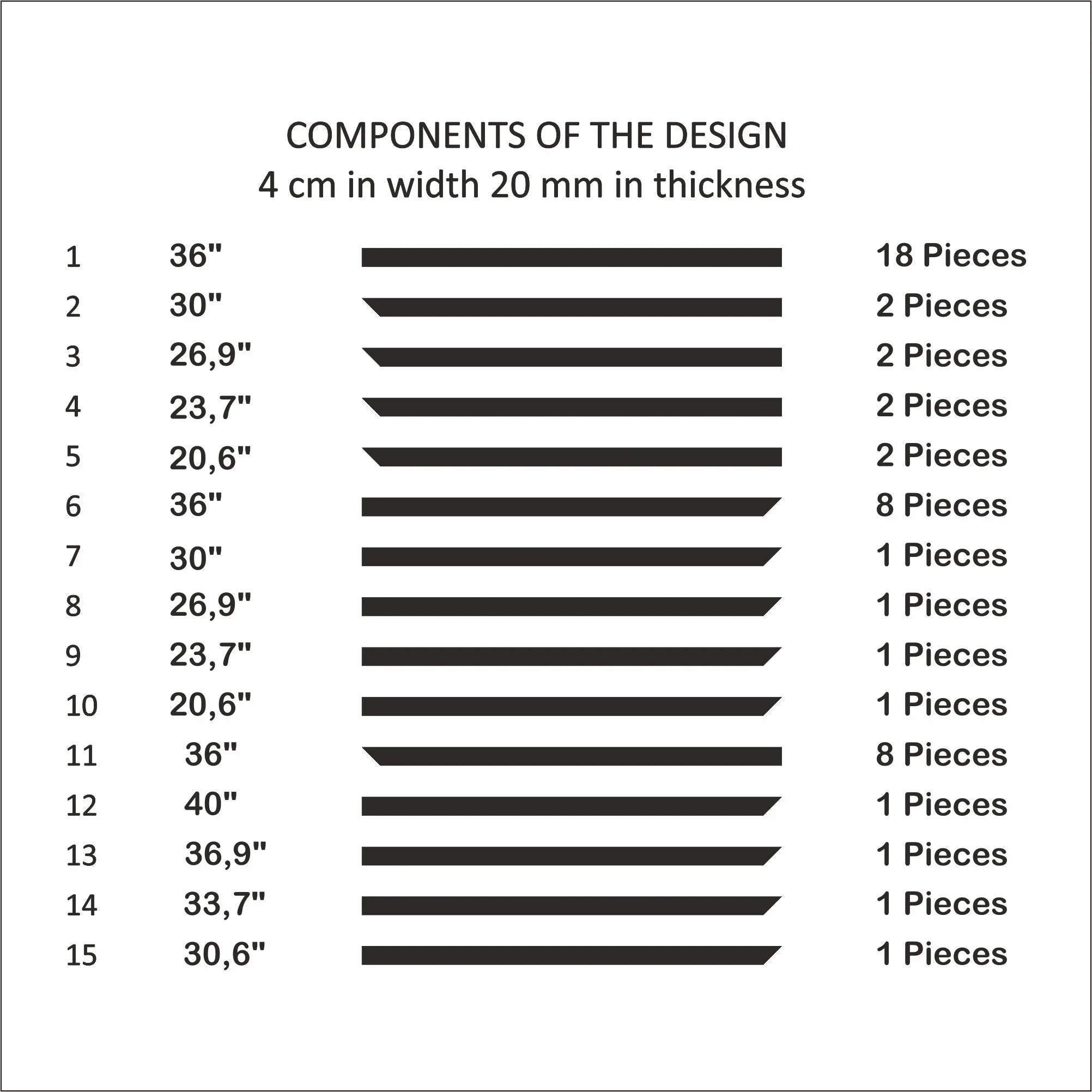 TV Unit Design Wall Molding - Ready to Assemble Wall Molding Kit | Pre-Cut & Primed
