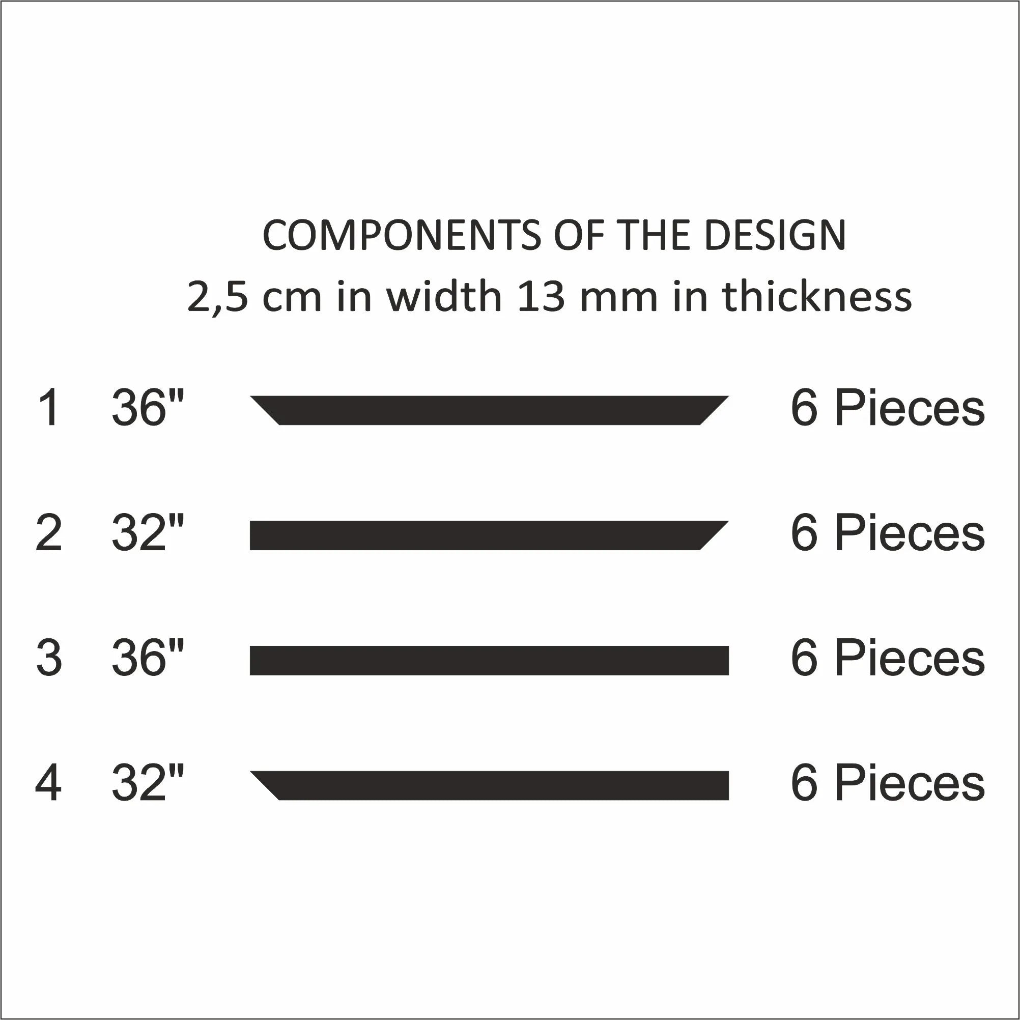 Ready to Assemble Wall Molding Kit - Accent Wall Design | 3 Vertical Frames | Easy Installation