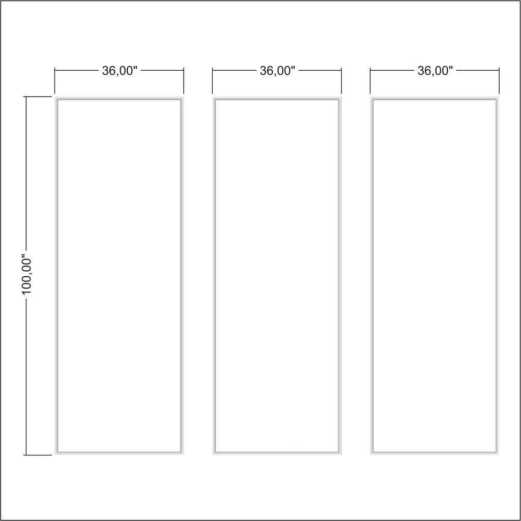 Ready to Assemble Wall Molding Kit - Accent Wall Design | 3 Vertical Frames | Easy Installation