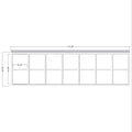 Ready to Assemble Factory Primed Wall Covering Half of Wall Kit | Easy Installation W:74mm T:10mm