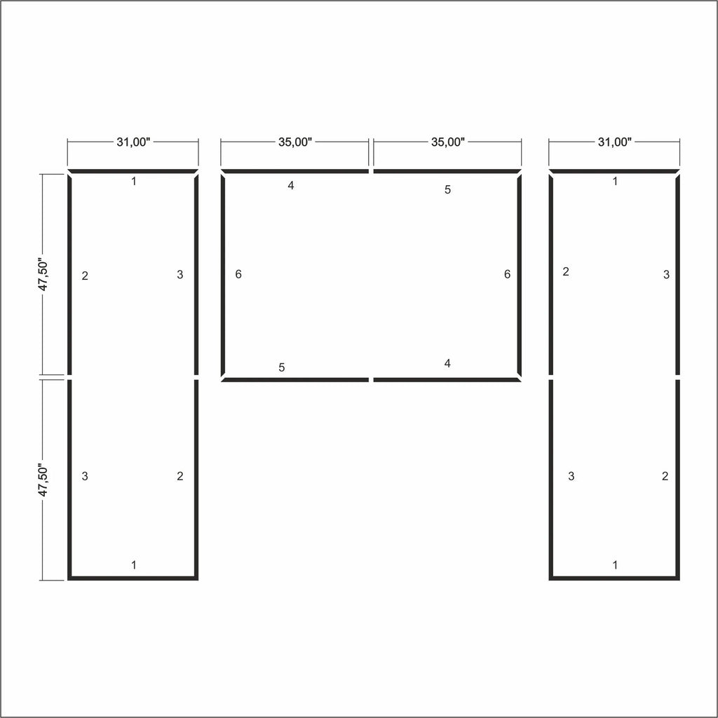 Wall Trim Kit for Bedroom & Headboard Design - 3 Frames | Factory Primed for Easy Installation