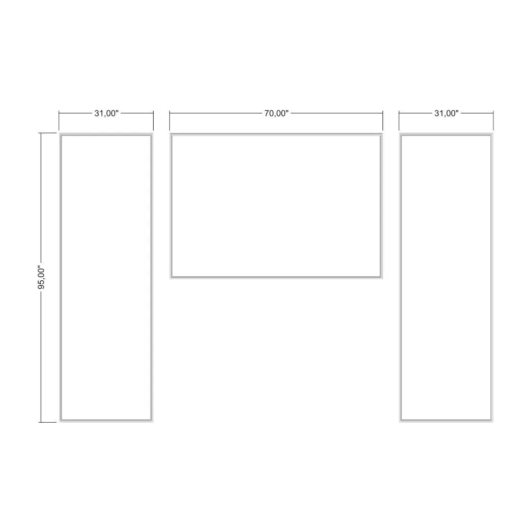 Peel and Stick Wall Trim Kit - 3 Frames | Factory Primed for Easy Installation
