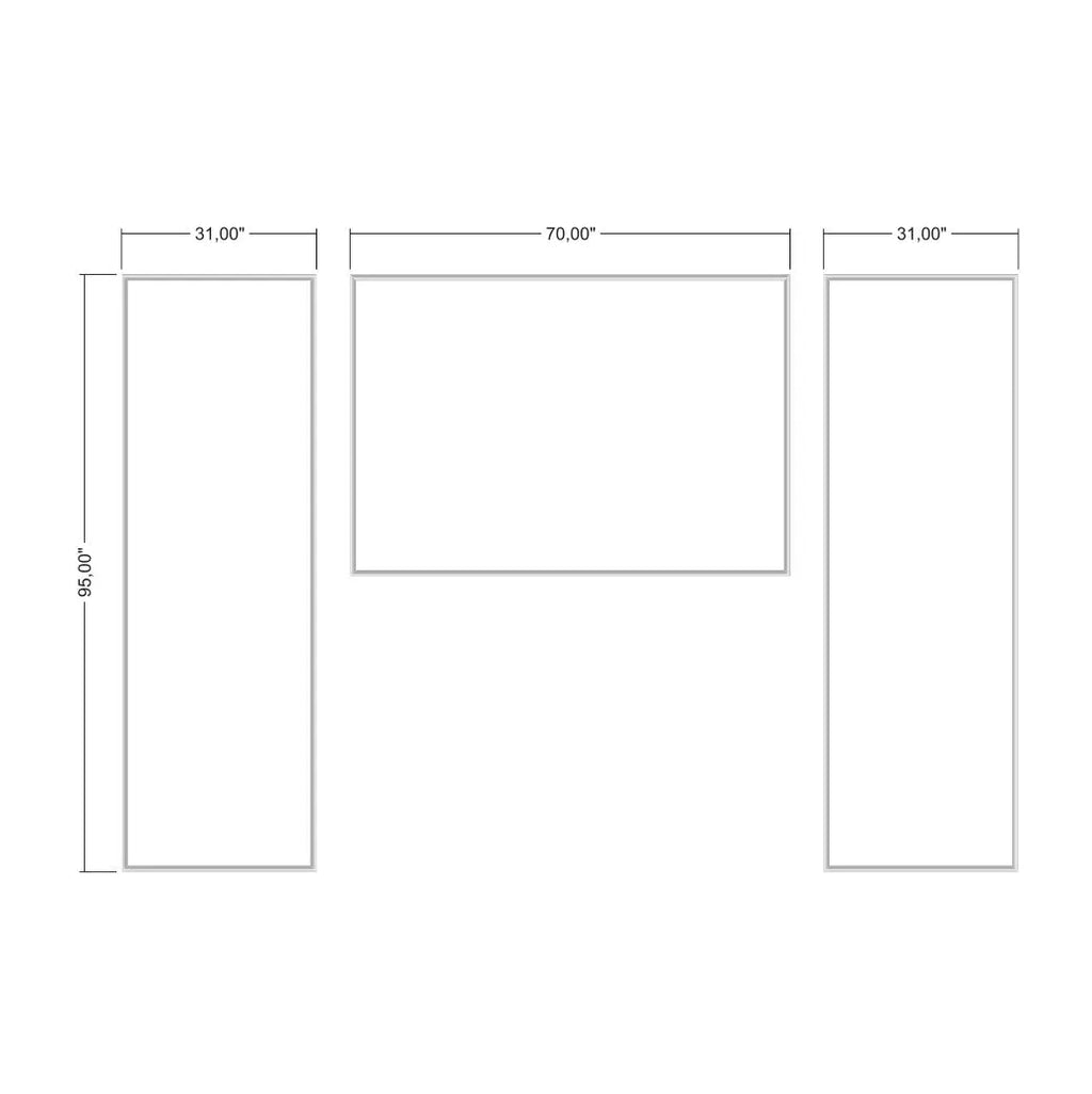 Wall Trim Kit for Bedroom & Headboard Design - 3 Frames | Factory Primed for Easy Installation