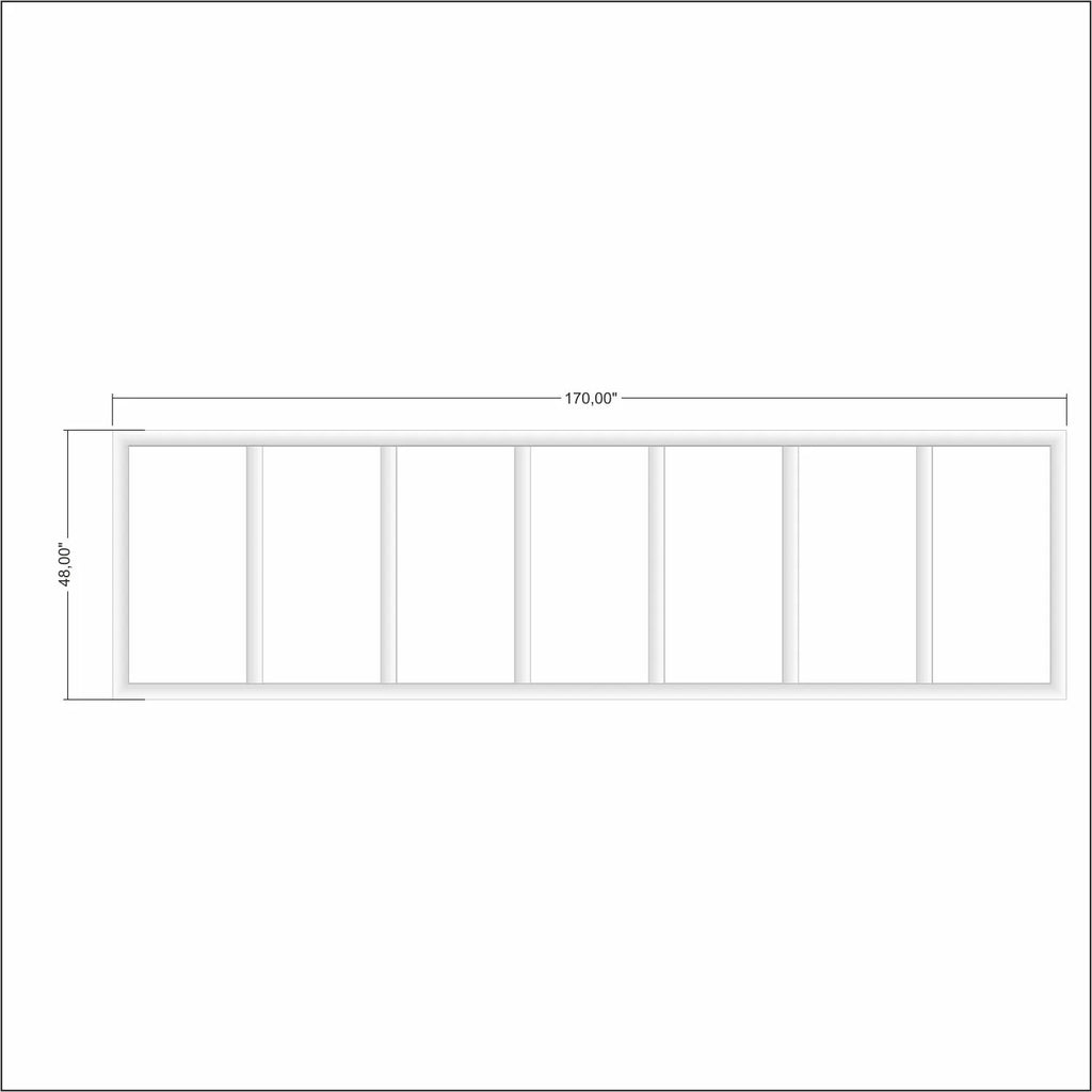 Ready to Assemble Wall Paneling Package - Factory Primed Half of Wall | Easy Installation