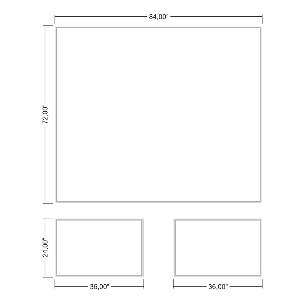 Peel and Stick Wall Molding Kit – 1 Upper + 2 Bottom Frames | Easy DIY Install