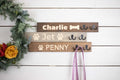 Horizontal Personalized Leash Holder, Engraved Backpack Hook, Customizable Coat Hook,